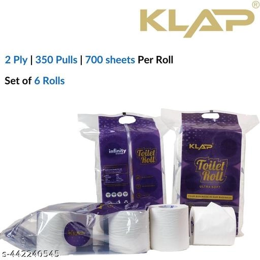 KLAP 350 Pulls Kitchen Tissue Roll (Pack of 6)