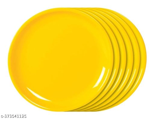 Plastic Plates (Multicolor, Pack of 12)