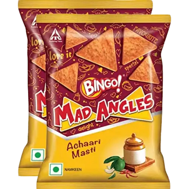 Bingo Mad Angles Achaari Masti Namkeen 2X66 g (Set Of 2)