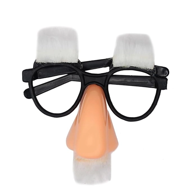 Fake Nose Eyebrows with Moustache Funny Glasses (Multicolor)