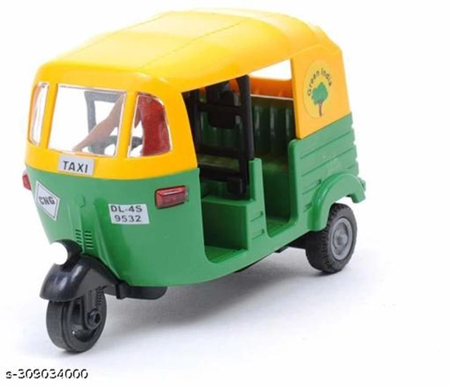 CNG Auto & E-Rickshaw Toy for Kids (Multicolor, Set of 2)