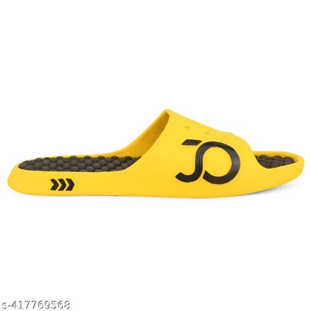 Sliders for Men (Yellow & Black, 6)