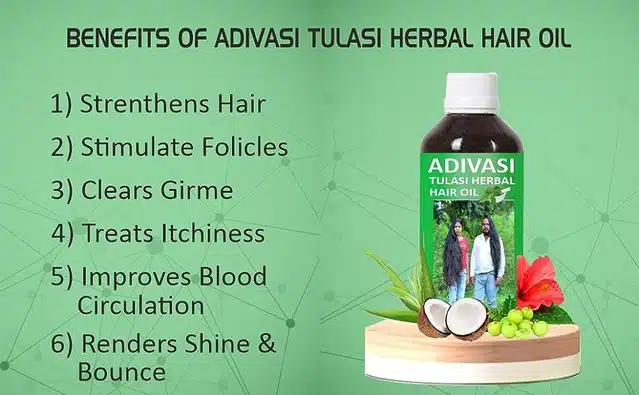 Adivasi Tulsi Herbal Hair Oil for Hair Fall & Hair Growth (125 ml)