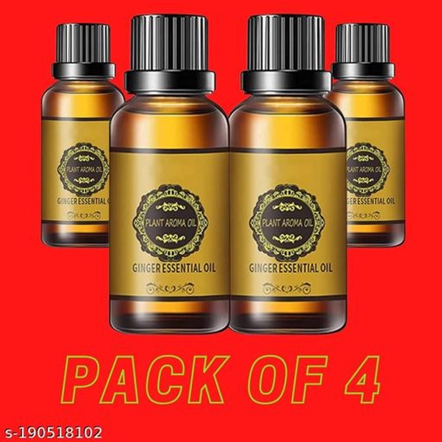 Ginger Essential Oil (30 ml, Pack of 4)