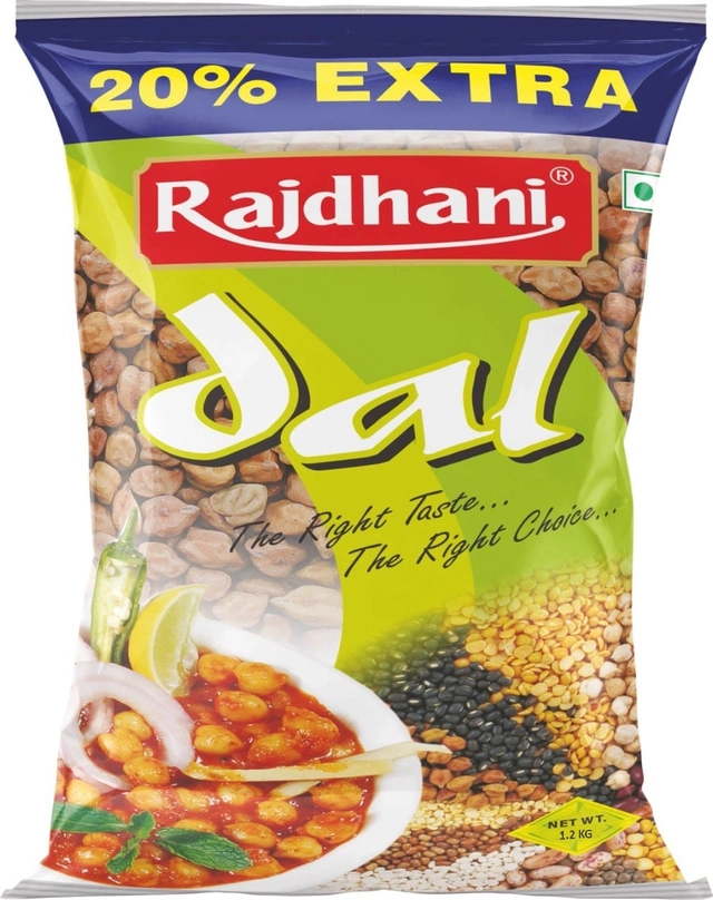 राजधानी चना केसरी/काला चना 1 Kg + 200 g फ्री