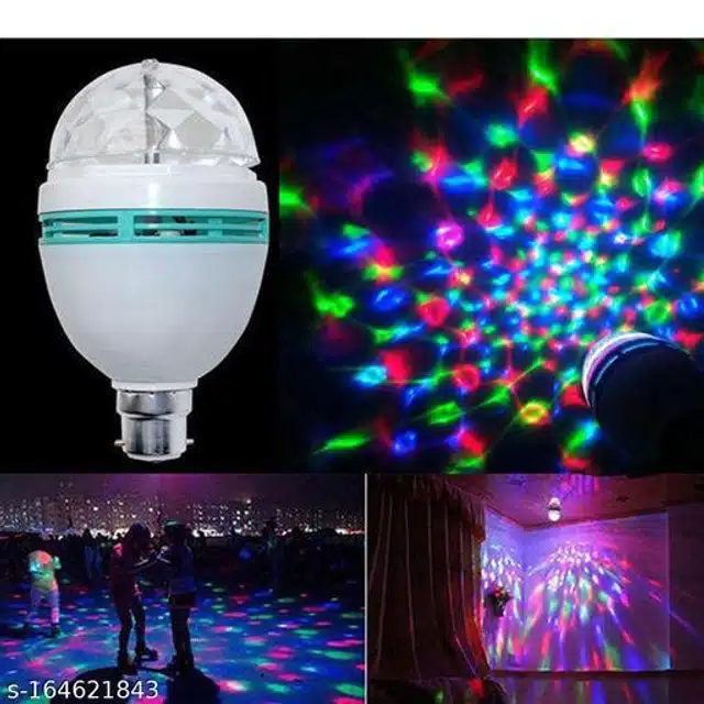 360 Degree LED Crystal Rotating Bulb (Multicolor)