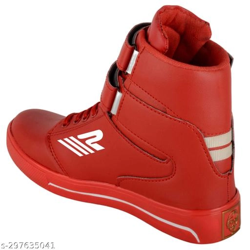 Boots for Men (Red, 7)