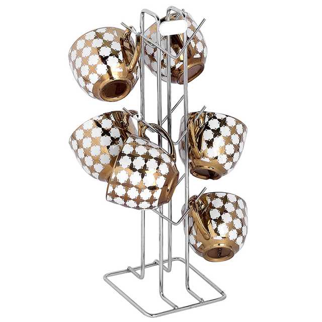 Stainless Steel Cup Stand Cup Holder & Plate Stand & Chakla Belan Stand For Kitchen (Set of 4) (OC-036)