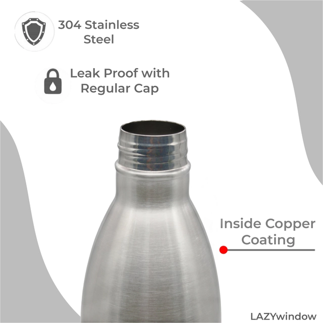 Double Wall Insulated Thermosteel Flask (Silver, 1000 ml)