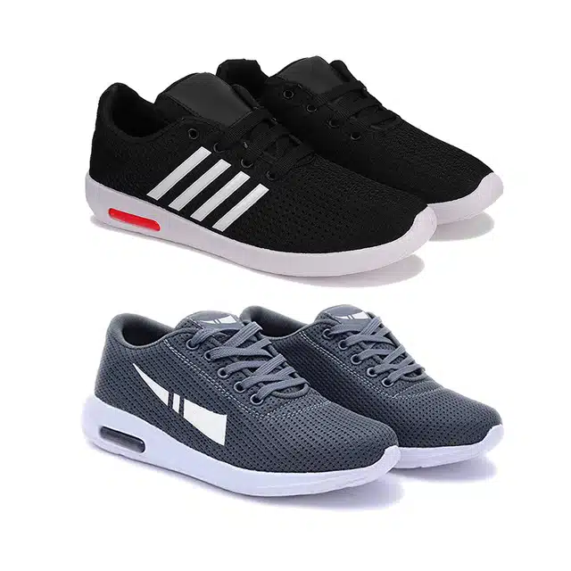 Shoes with Sports shoes for Men (Multicolor, 6) (Pack Of 2)