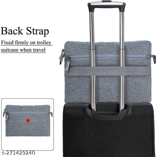 Canvas Laptop Bag for Men & Women (Grey, 35 L)