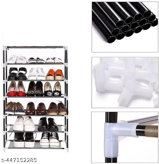 Metal 5 Layer Collapsible Multipurpose Rack (Black)