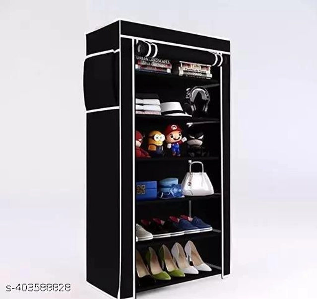 Multifunctional Shoe Rack (Black)