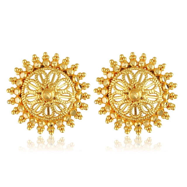 Alloy Gold Plated Earrings for Women (Gold, Set of 1)