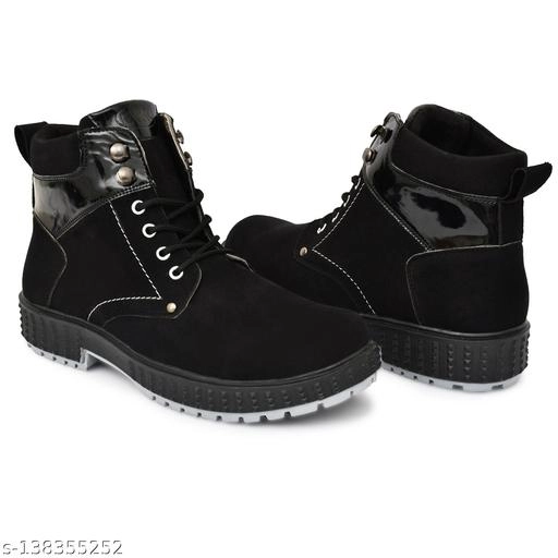 Boots for Men (Black, 7)