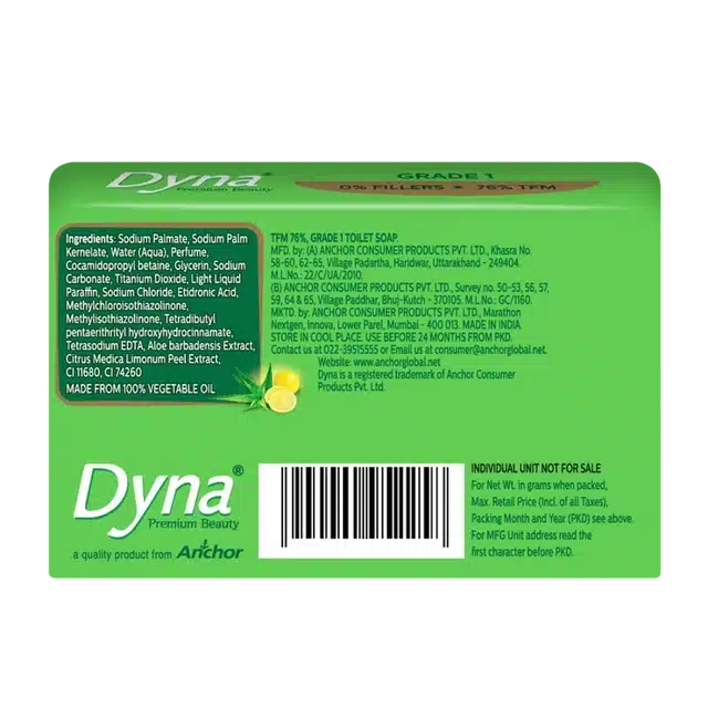 Dyna Lime & Aloevera Extracts 4X41 g (Pack of 4)