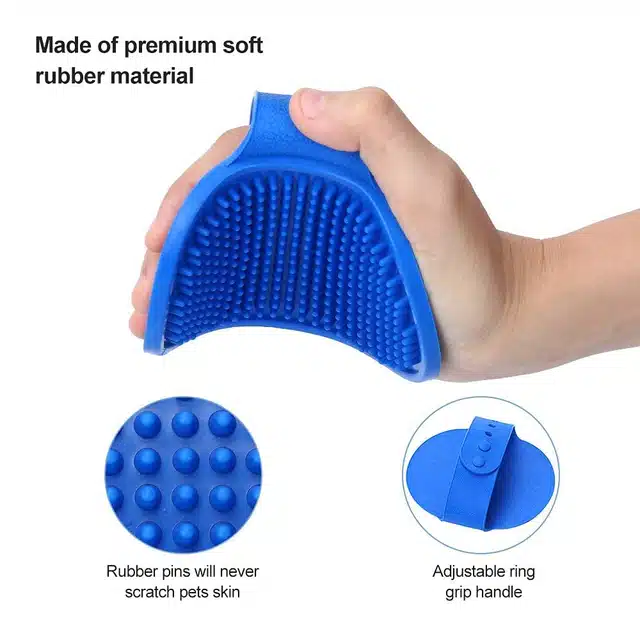 Rubber Bath Gloves for Pets (Assorted)