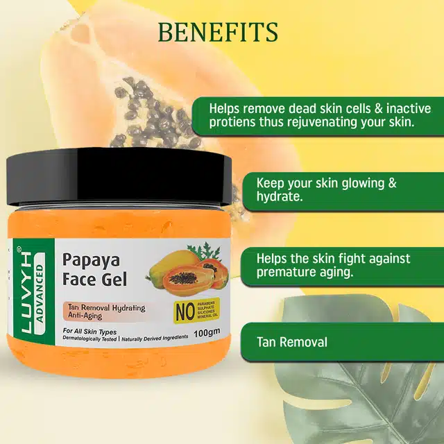 Luvyh Papaya Face Gel (100 g) (S-16)