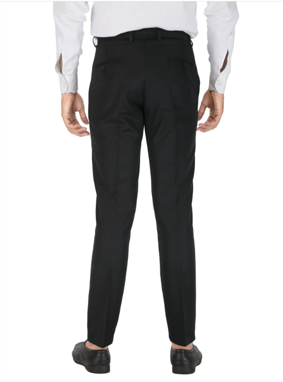 Poly Viscose Solid Trouser for Men (Black, 28)