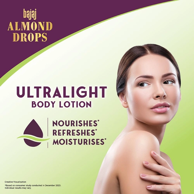 Bajaj Almond Drops Ultralight Body Lotion 400 ml