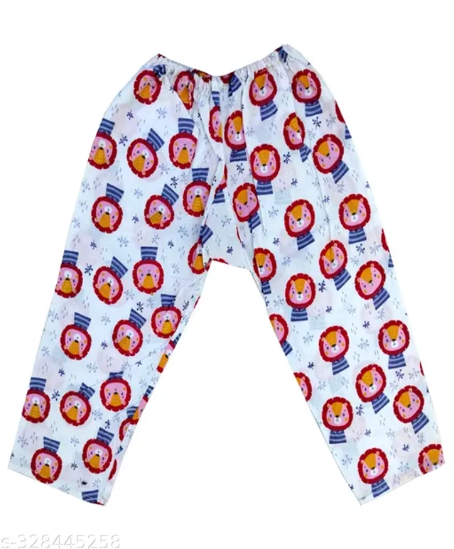 Cotton Printed Nightsuit for Boys (Red & White, 6-12 Months)