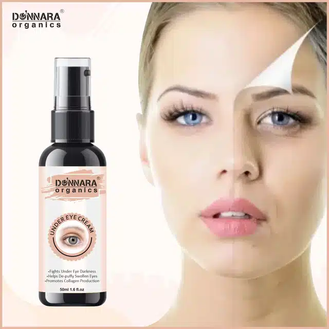 Donnara Organics Under Eye Cream to Remove Dark Circles, Wrinkles & Fine Lines (50 ml)