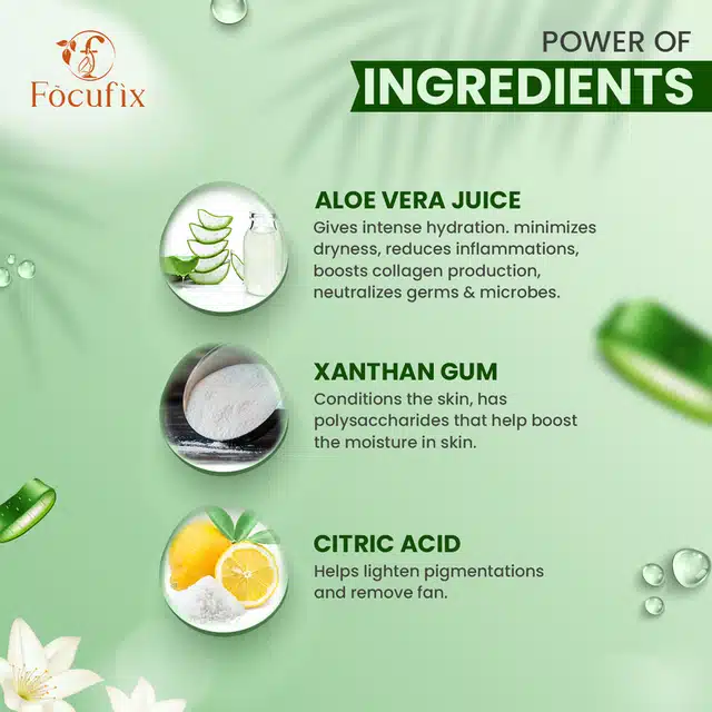 Focufix Aloe Vera Face Gel (130 ml)