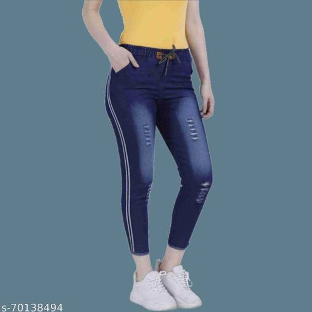 Denim Slim Fit Jeans for Women (Blue, 24)