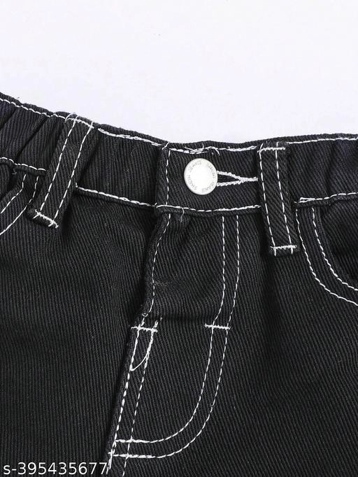 Denim Jeans for Boys (Black, 7-8 Years)