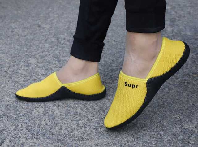 Casual Loafers Shoes For Men (Yellow, 9) (K-6)