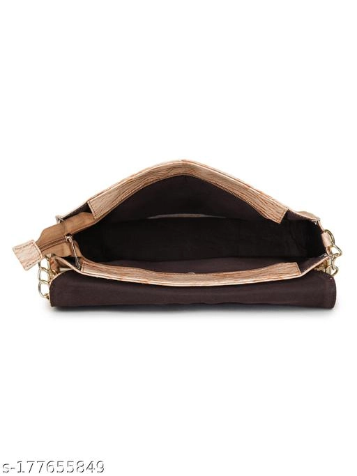 Synthetic Sling Bag for Women (Beige, )