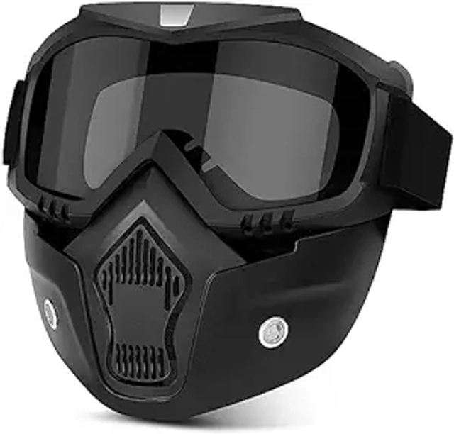 Anti Scratch Uv Protective Riding Face Mask (Black)