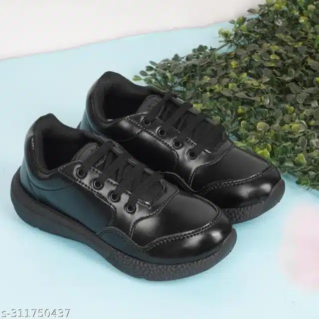 School Shoes for Kids (Black, 4.5-5 Years)