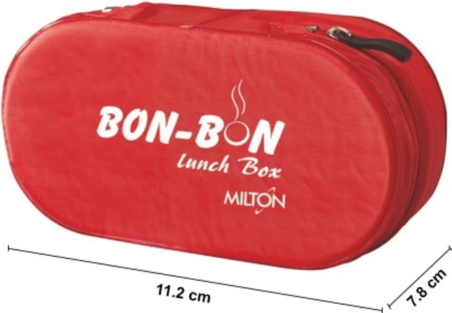 MILTON Bon- Bon 2 Lunch Box (2 Containers , 280 ml Each, pack of 1, Assorted)