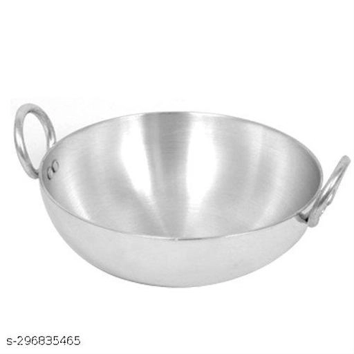 Stainless Steel Kadai (Silver, 2500 ml)