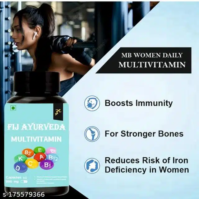 Fij Ayurveda 60 Pcs Multivitamin Capsule for Women