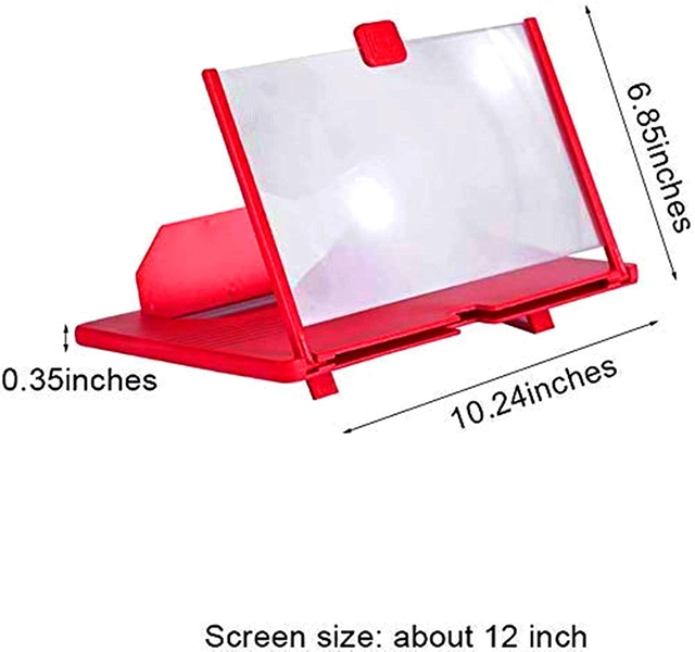 ABS Plastic 2D HD Mobile Phone Magnifying Screen Enlarger (Multicolor)