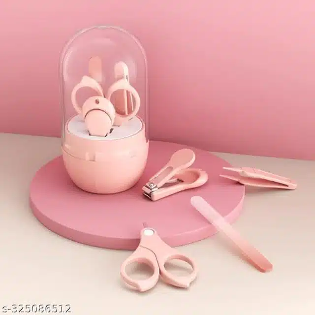 Plastic Manicure Pedicure Care Kit for Infants (Pink)