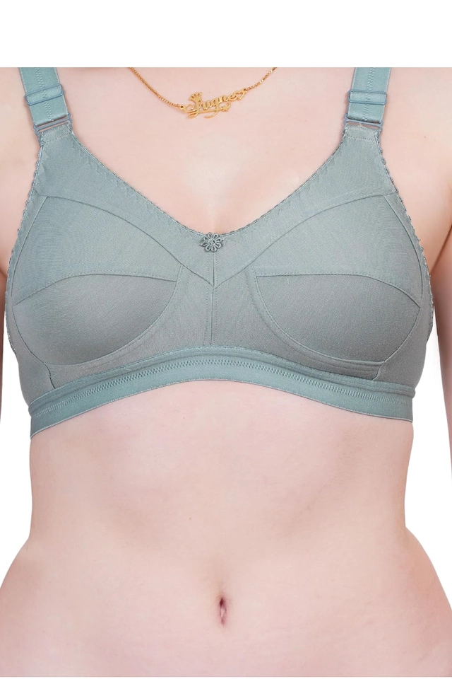 Cotton Blend Solid Non Padded Bras for Women (Multicolor, 30C) (Pack of 3)