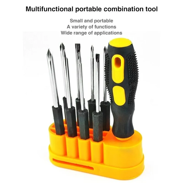 Ruzan Premium 8-in-1 Professional Multipurpose Combination Screwdriver Set (Multicolor, Set of 1)