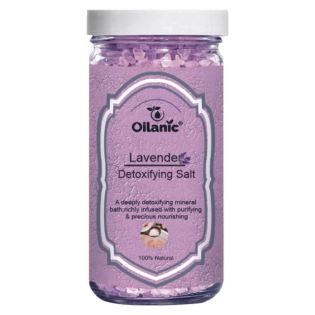 Oilanic Detoxifying Lavender Bath Salt Crystal (200 g)