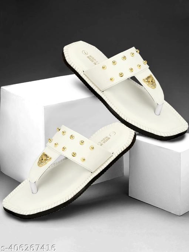 Flipflops for Men (White, 6)