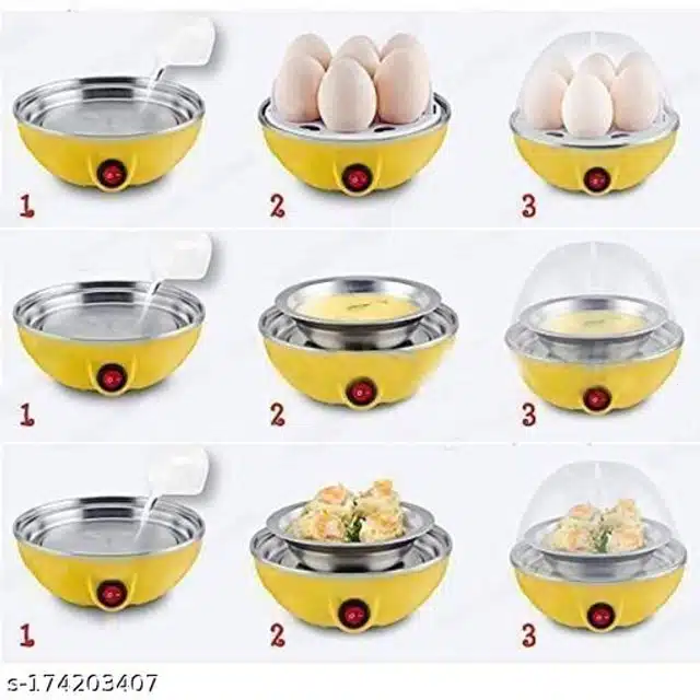 Single Layer Egg Boiler (Yellow)