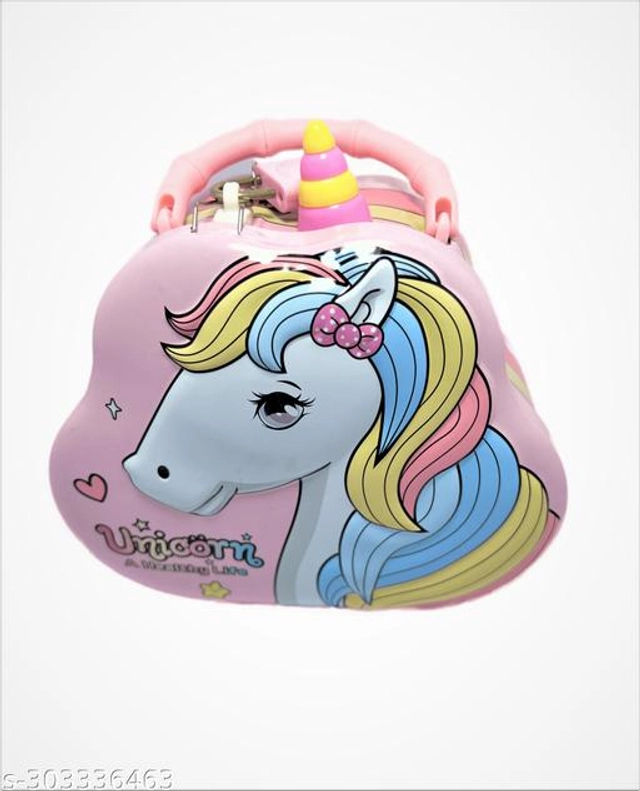 Unicorn Piggy Bank for Kids (Multicolor)