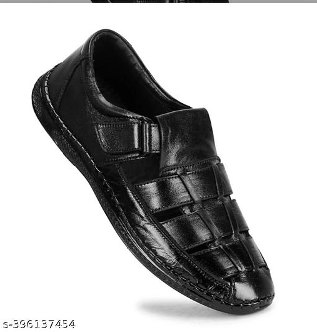 Sandals for Men (Black, 7)