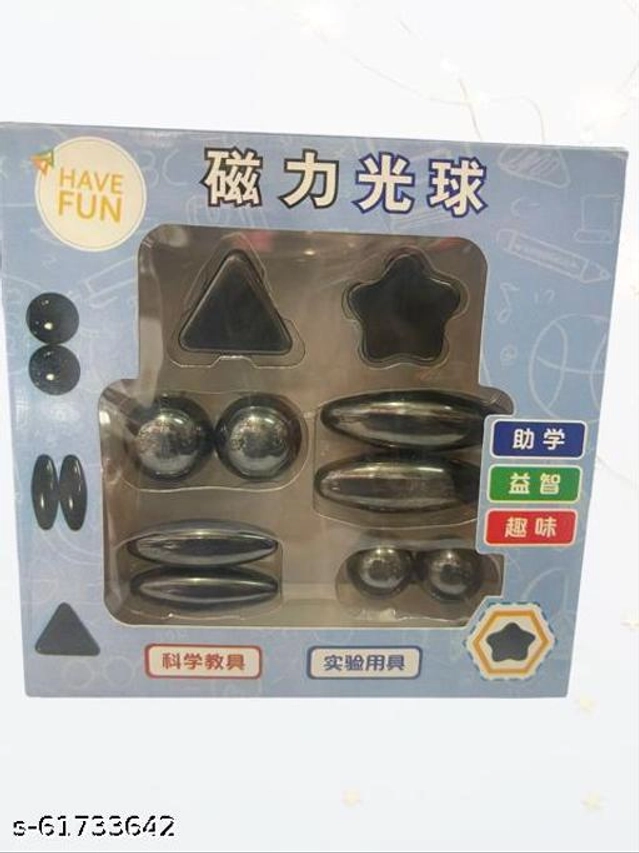 Strong Magnetic Toys (Black, Pack of 10)