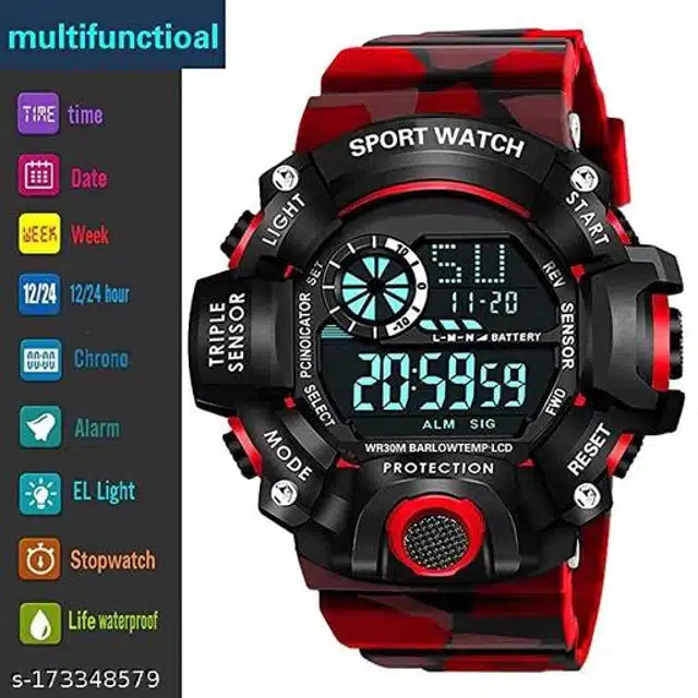 Sports Watch for Boys & Girls (Multicolor)