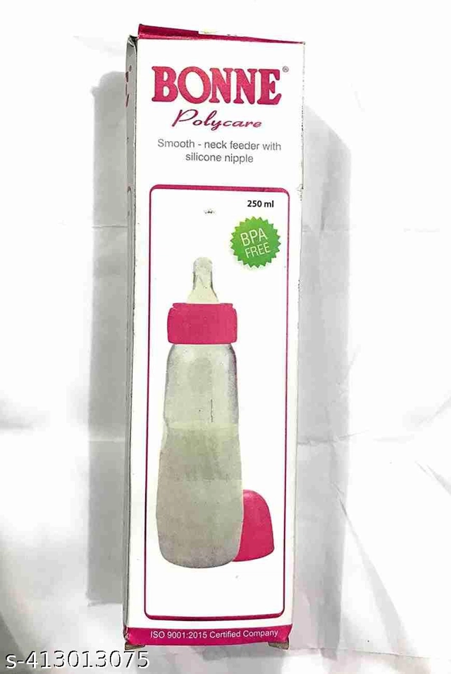 Plastic BPA-free Milk Feeding Bottle for Baby (Transparent, 225 ml)