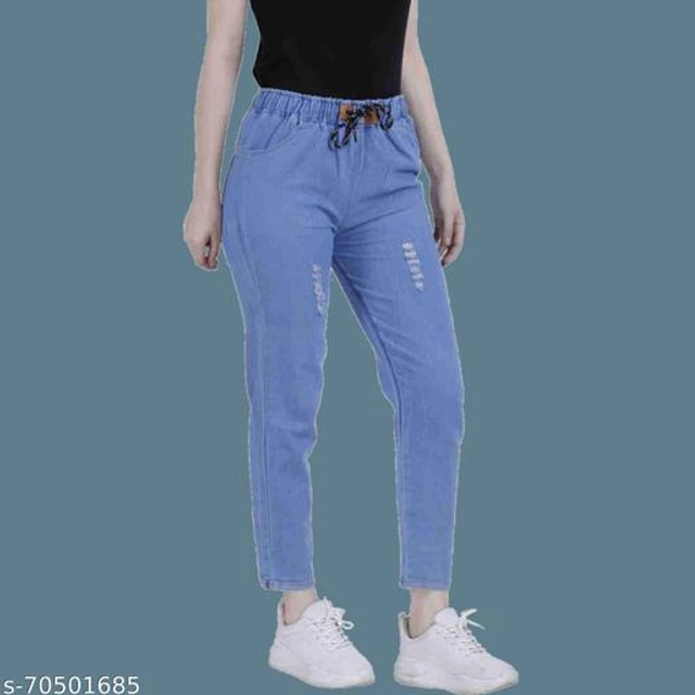 Denim Slim Fit Jeans for Women (Blue, 24)