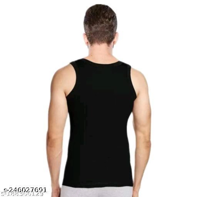 Cotton Vests for Men (Red & Black, XS) (Pack of 2)